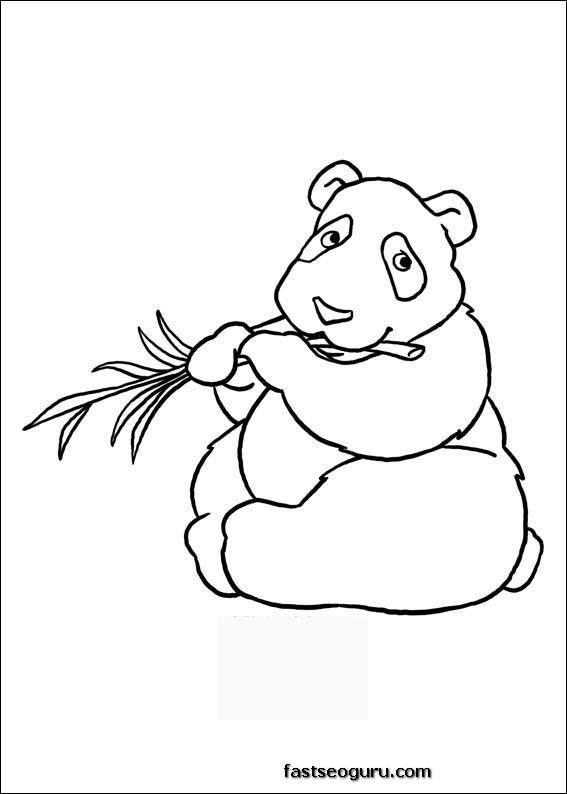 panda coloring pages  for kids